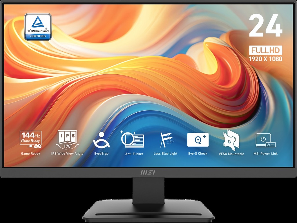 [PRO MP243L E14] MSI - 24" - 1920 x 1080 - HDMI /VGA - (FHD) 144Hz 1ms HDMI Vesa