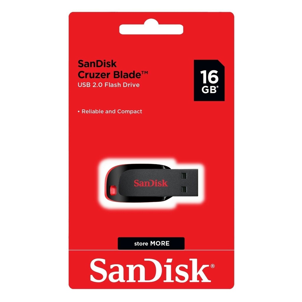 SanDisk Cruzer Blade - Unidad flash USB - 16 GB - USB 2.0