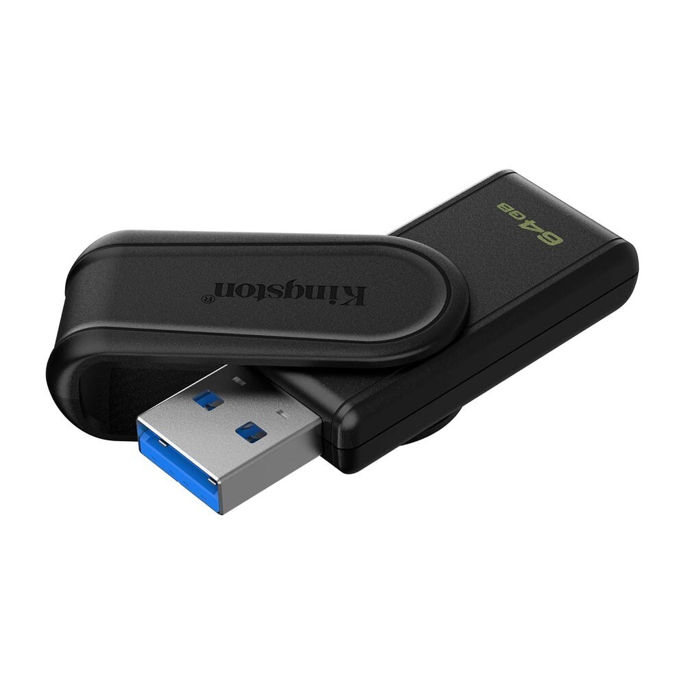 Kingston DataTraveler Exodia - Unidad flash USB - 64 GB - USB 3.2 Gen 1 - negro con turquesa