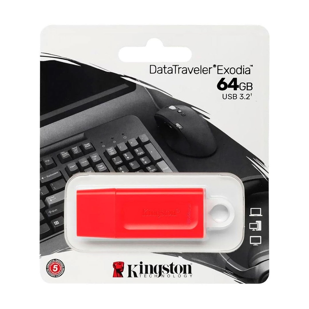 [KC-U2G64-7GR] Kingston - USB flash drive - USB 3.0 - red