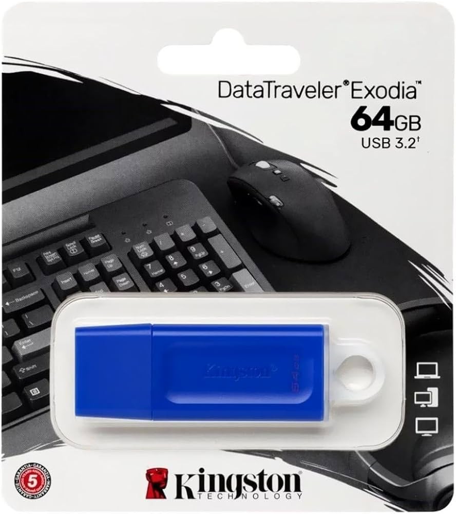 [KC-U2G64-7GB] Kingston DataTraveler - Unidad flash USB - USB 3.0 - 64 GB - Azul