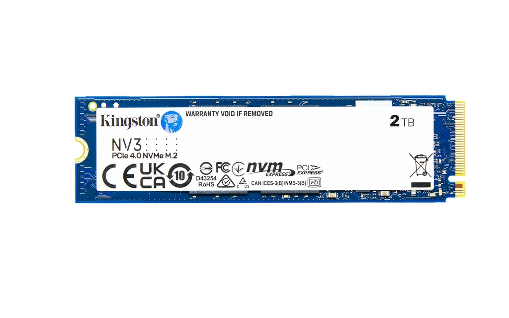 [DH200KNG15] Kingston - Internal hard drive - 2 TB - Solid state drive - NV3 M.2 2280 NVMe