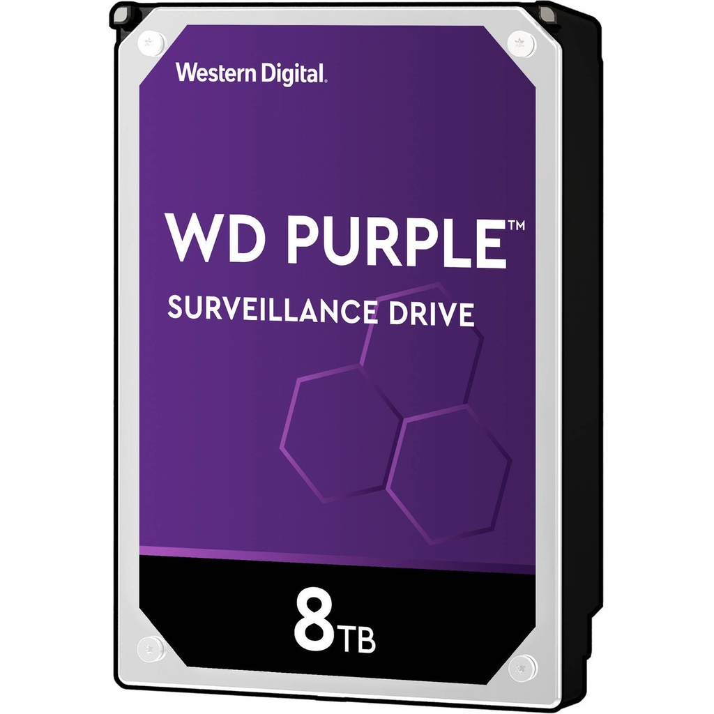 WD Purple WD85PURZ - Disco duro - 8 TB - interno - 3.5" - SATA 6Gb/s - 5640 rpm - búfer: 256 MB