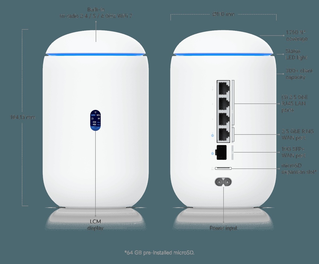 [UDR7] Ubiquiti - UDR7 Desktop 10G Cloud Gateway