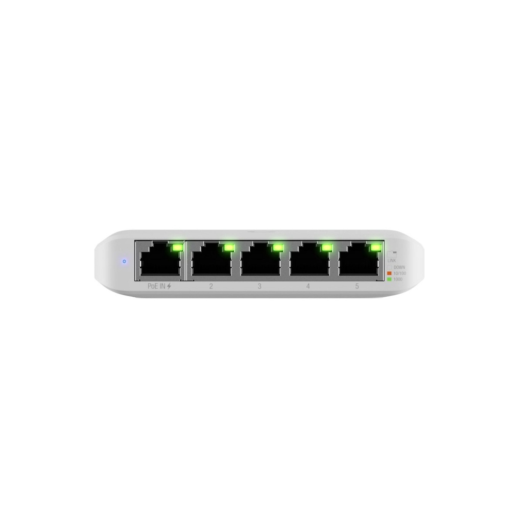[USW-Flex-Mini] Ubiquiti UniFi Switch USW Flex Mini - Conmutador - inteligente - 4 x 10/100/1000 + 1 x 10/100/1000 (PoE+)