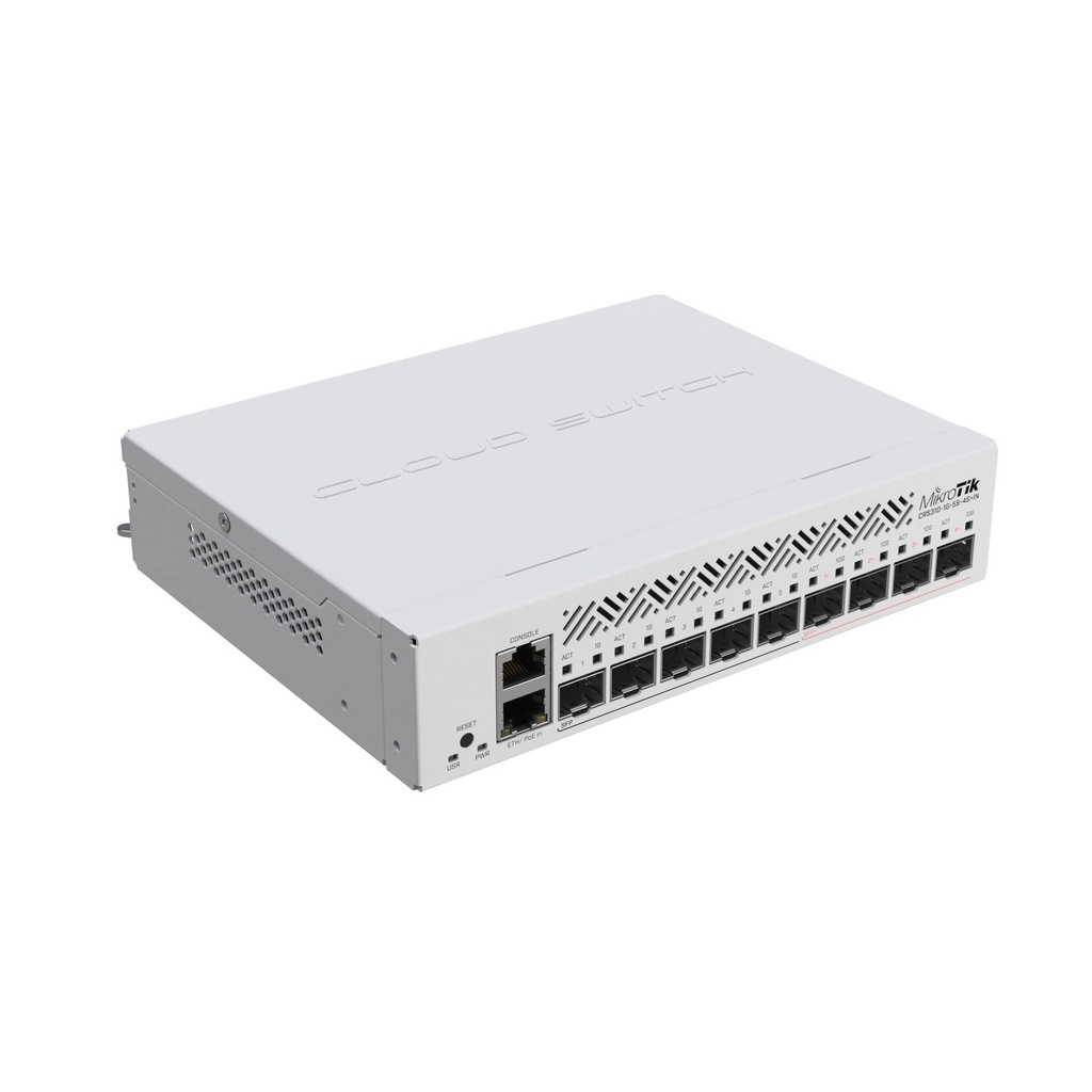 [CRS310-1G-5S-4S+IN] Mikrotik - Switch - CRS310-1G-5S-4S+IN 4xSFP+ 5xSF