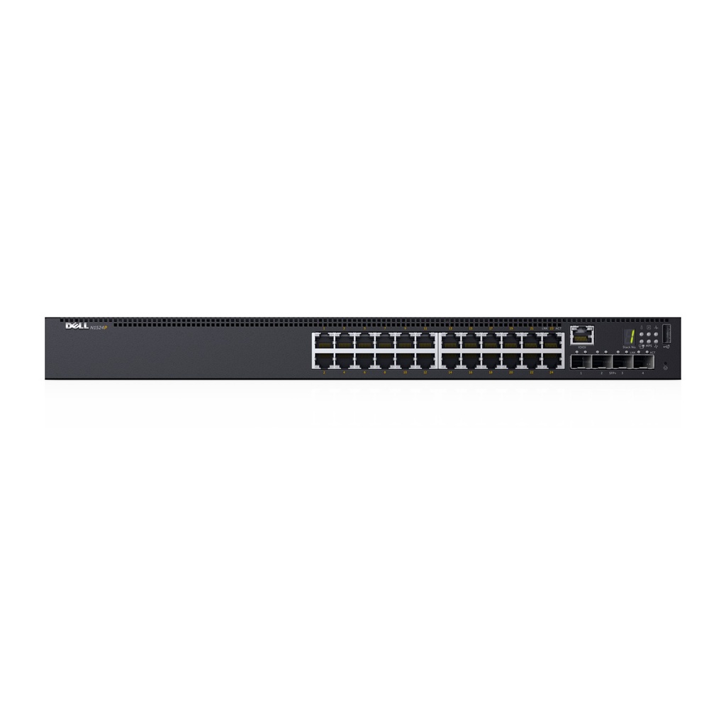 [N1524] Dell Networking N1524 - Conmutador - L2 + - Gestionado - 24 x 10/100/1000 + 4 x 10 Gigabit SFP+