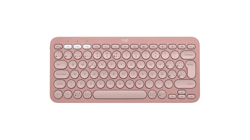 [920-011785] TECLADO LOGITECH/PEBBLE KEYS 2 K380S/BLUETOOHT/HASTA 3 DIPSTVOS/SPANISH LAYOUT/ROSE