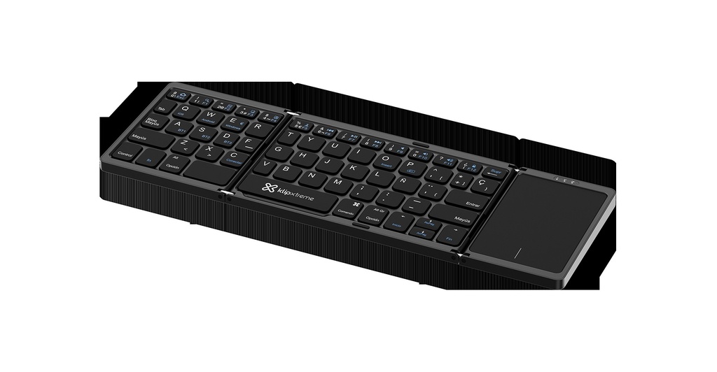 [KCK-650S-BK] Klip Xtreme - Keyboard and Touchpad - Spanish - Wireless - Bluetooth 5.0 - Black - KCK-650S-BK