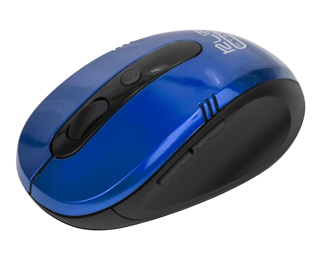 [KMW-330BL] Klip Xtreme KMW-330 Vector - Ratón - ergonómico - óptico - 6 botones - inalámbrico - 2.4 GHz