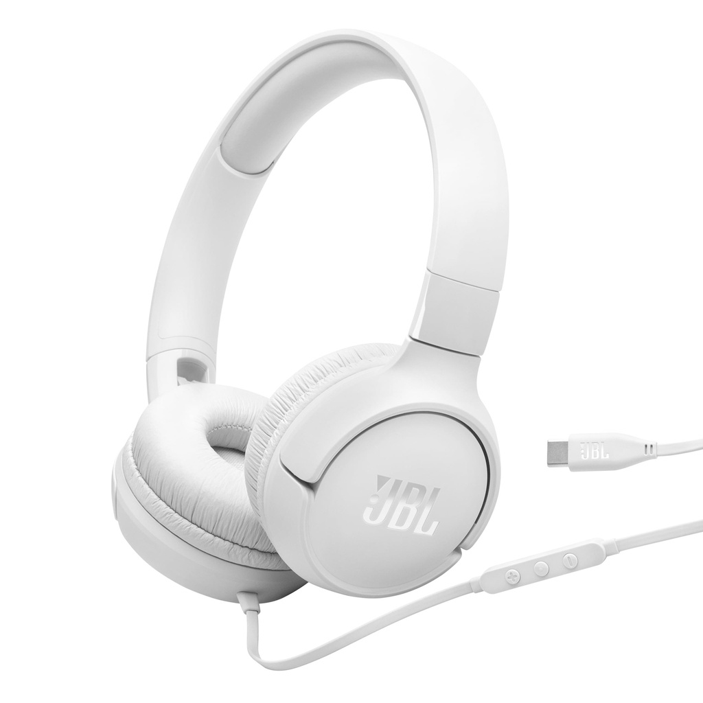 [JBLT520CWHTAM] JBL TUNE - Headphones - 520 C Non-TWS White