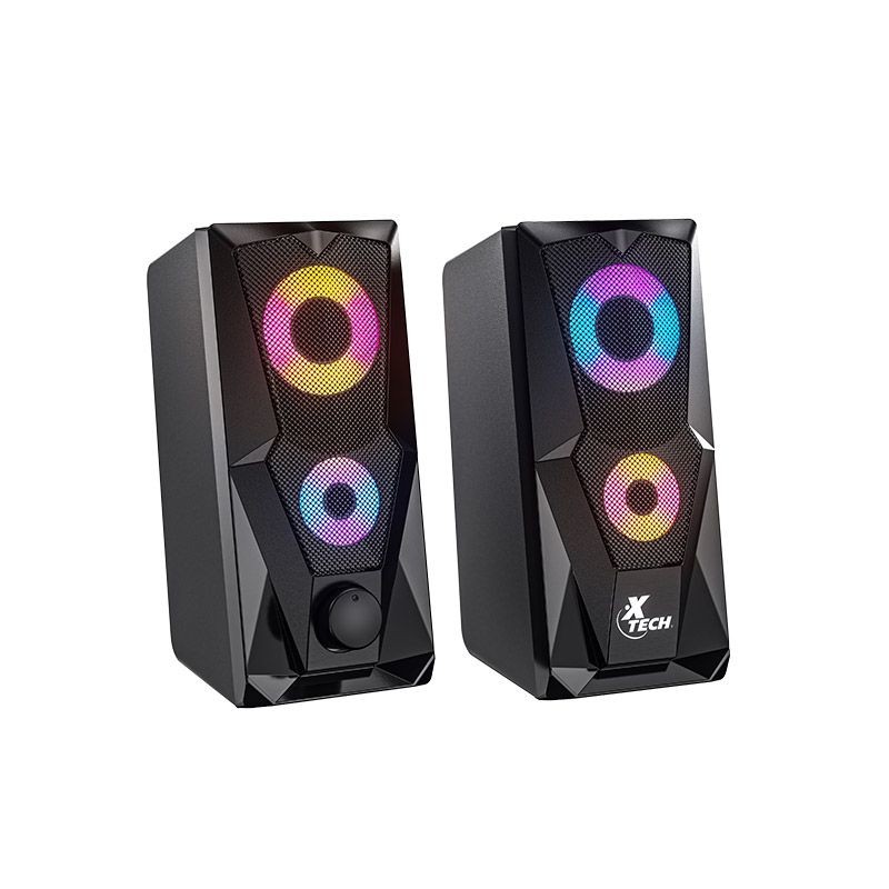 [XTS-131] Xtech - Altavoces - 2.0 canales - Negro - Gaming con luz LED XTS-131