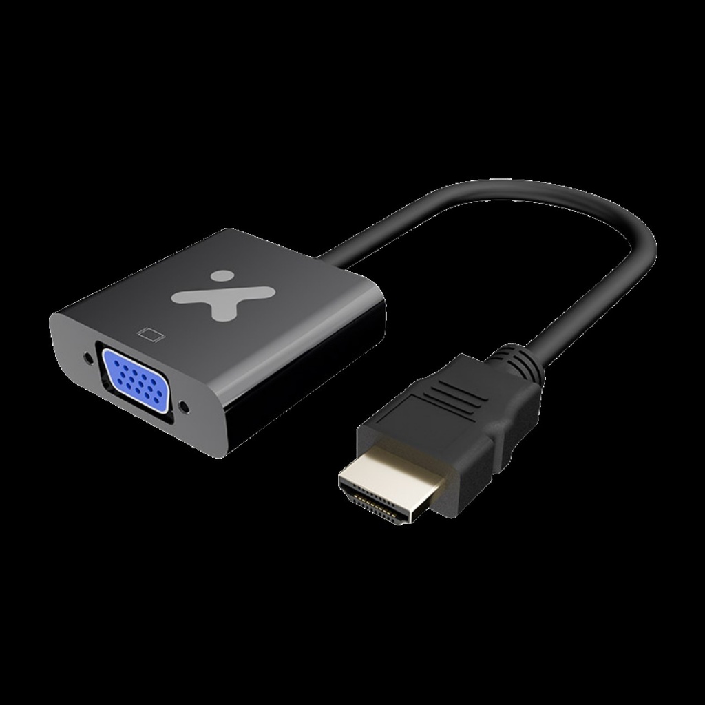 [XTC-384] Xtech - Video adapter - 19 pin HDMI Type A - VGA - Black - XTC-384