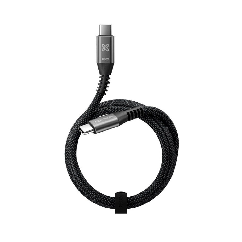 [KAC-550-6FT] Klip Xtreme - USB cable - 24 pin USB-C - 1.8 m - Black - 100W Braided Fast charging