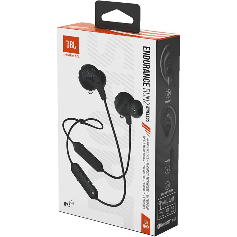[MM906JBL38] JBL Endurance RUN 2 Wireless - Auriculares internos con micro - en oreja - inalámbrico - Bluetooth - negro