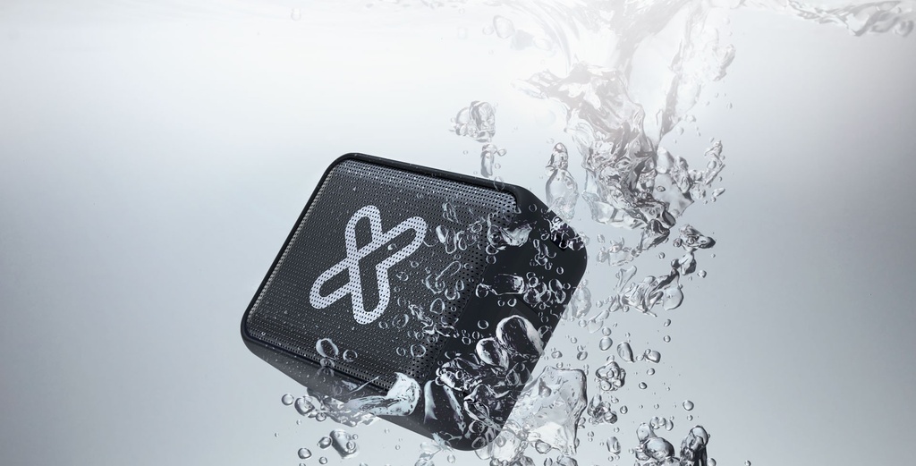 [KBS-025GR] Klip Xtreme Port TWS KBS-025 - Altavoz - Gris - Resistente al agua hasta 20 horas IPX7