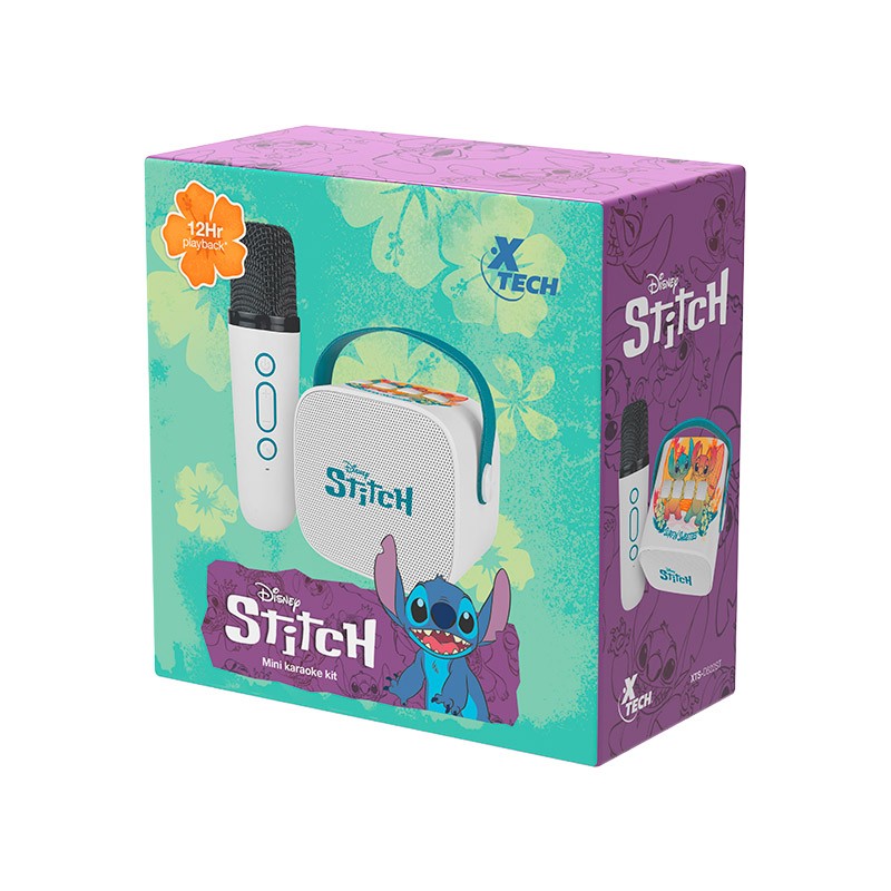 [XTS-D622ST] Xtech - Disney Stitch Mini Karaoke kit - XTS-D622ST - Portable speaker - Bluetooth 5.3