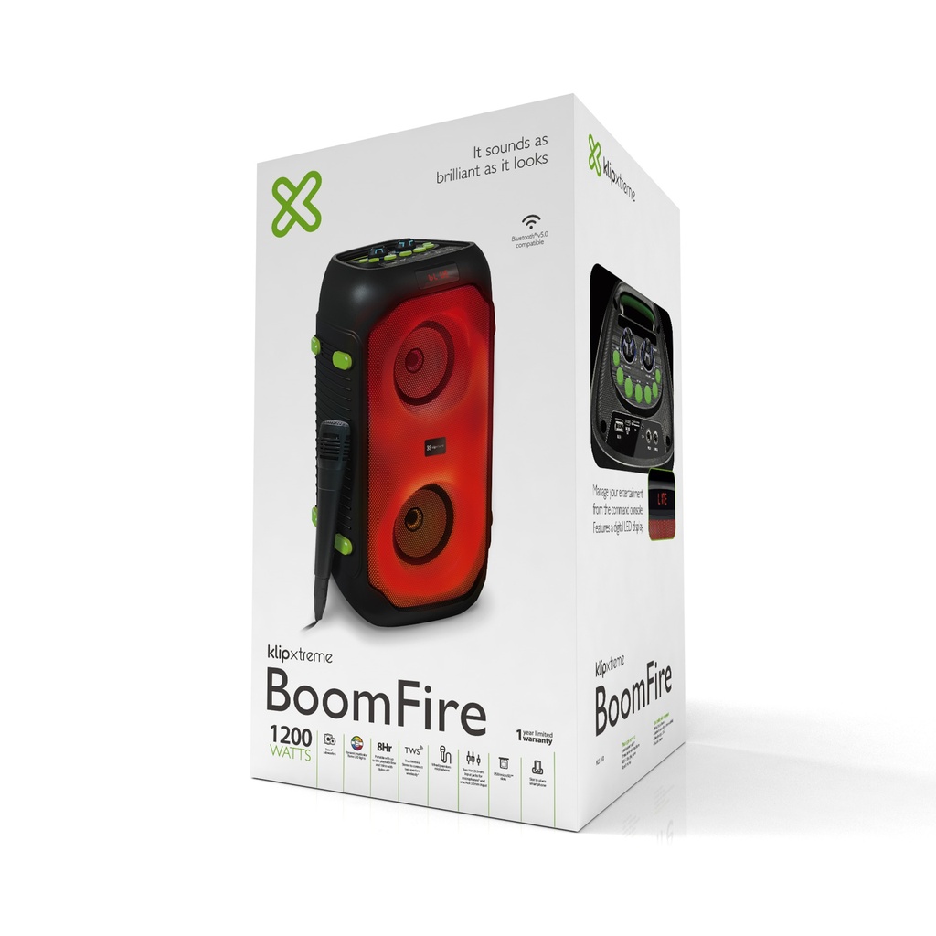 [KLS-100] Klip Xtreme KLS-100 - Speaker system - Black - portable 2x4"