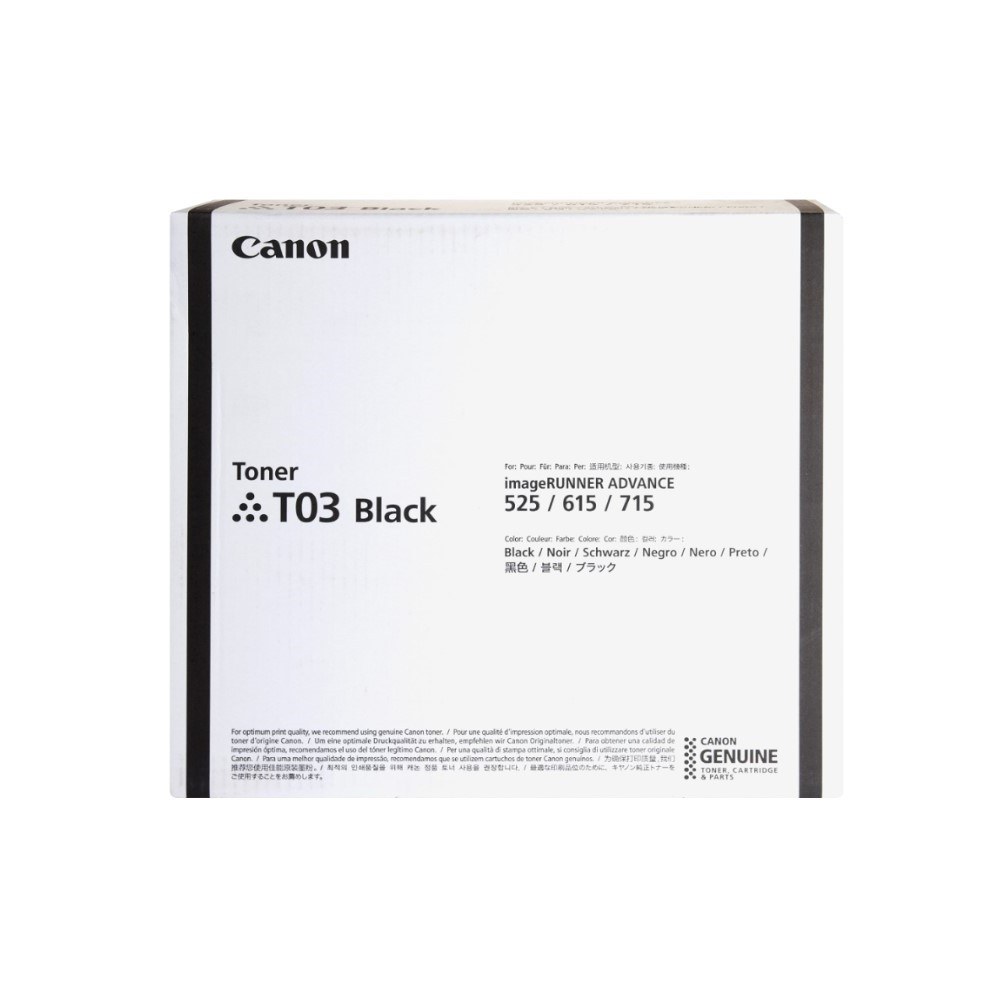 [2725C001BA] TONER CANON T03 NEGRO RENDIMIENTO 51500 PAGINAS IRA 527IF