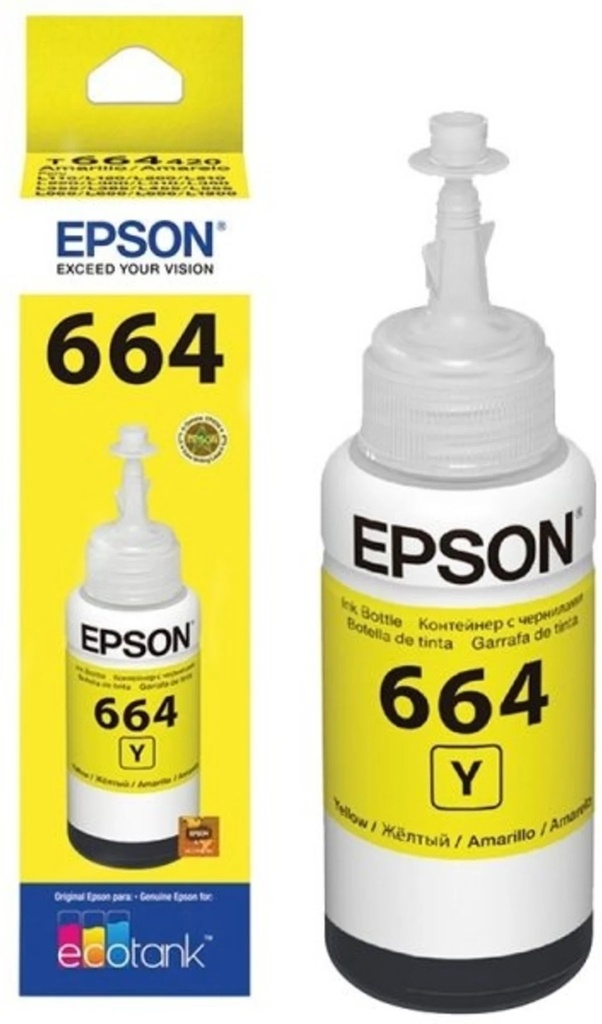 [T664420-AL] BOTELLA EPSON T664 AMARILLO L110/L200/L210/L350/L3 6500 PAG T664420-AL