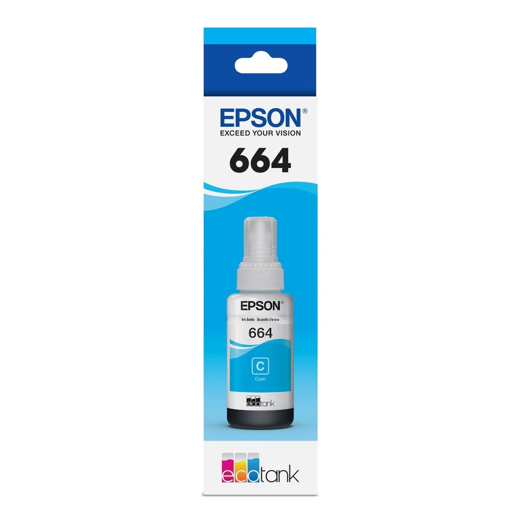 [T664220-AL] BOTELLA EPSON T664 CYAN L110/L200/L210/L350/L 6500 PAG T664220-AL