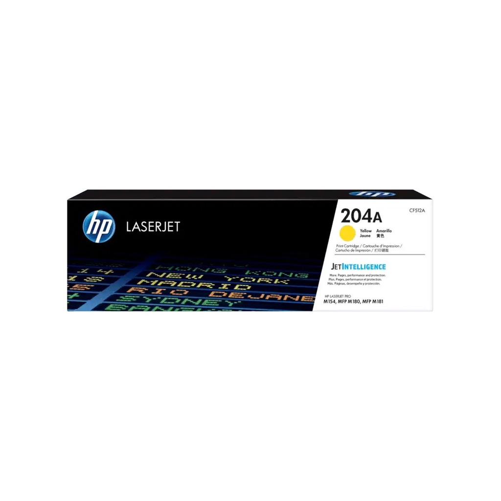 [CF512A] TONER HPINC 204A TONER AMARILLO LASERJET M154NW/M180NW 900 PAG CF512A