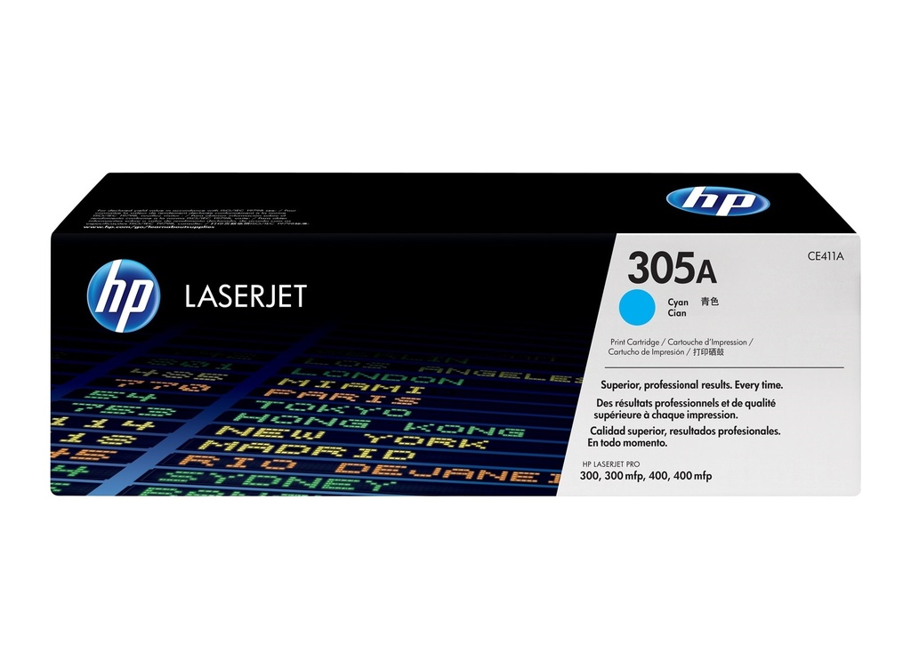 [CE411A] TONER HPINC 305A CYAN LASERJET M471/375/475 2600 PAG CE411A
