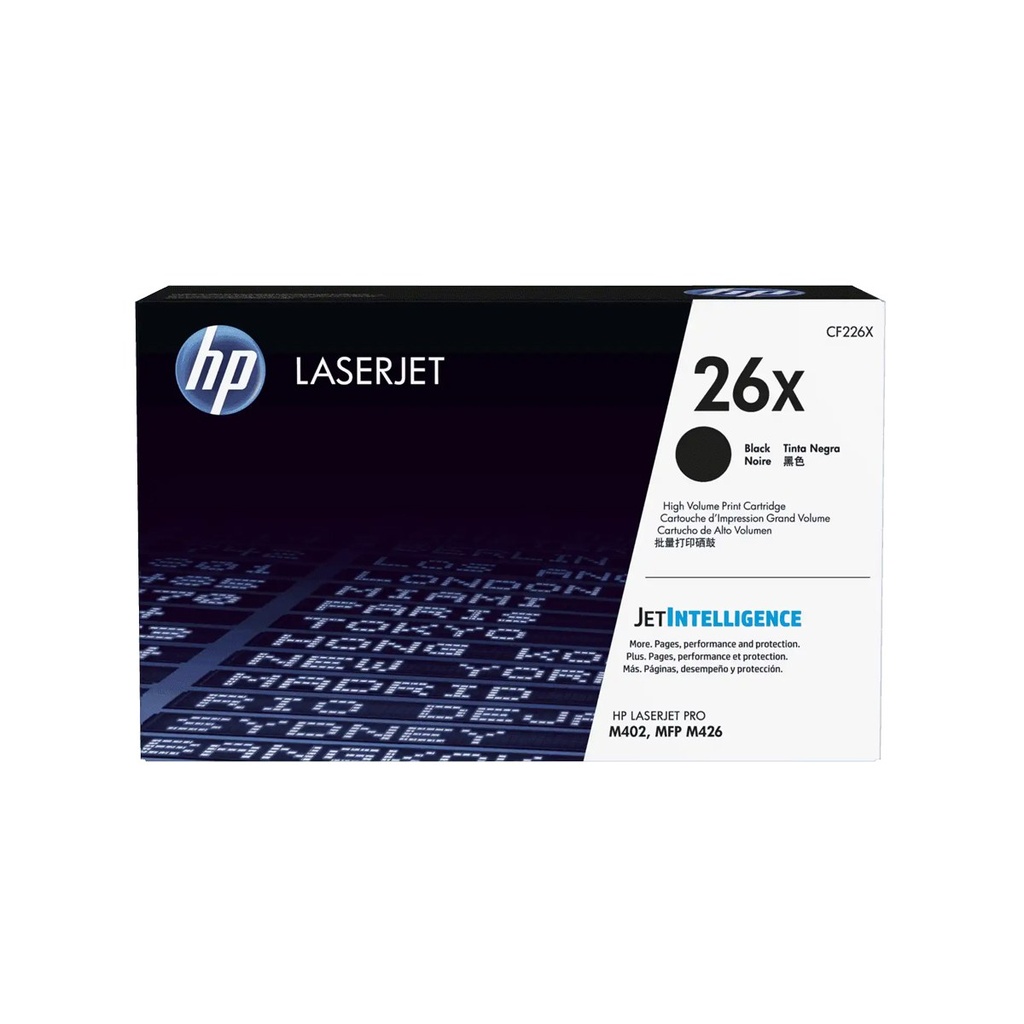 [CF226X] TONER HPINC 26X NEGRO LASERJET 402/426 9000 PAG CF226X
