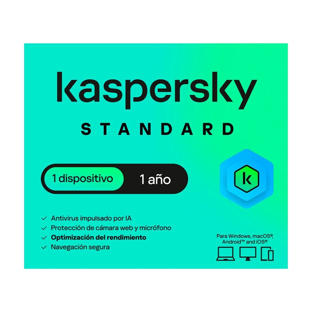 [KL1041DDAFS] LICENCIA KASPERSKY KL1041DDAFS STANDARD / 1 DISPOSITIVO / 1 AÑO / BASE