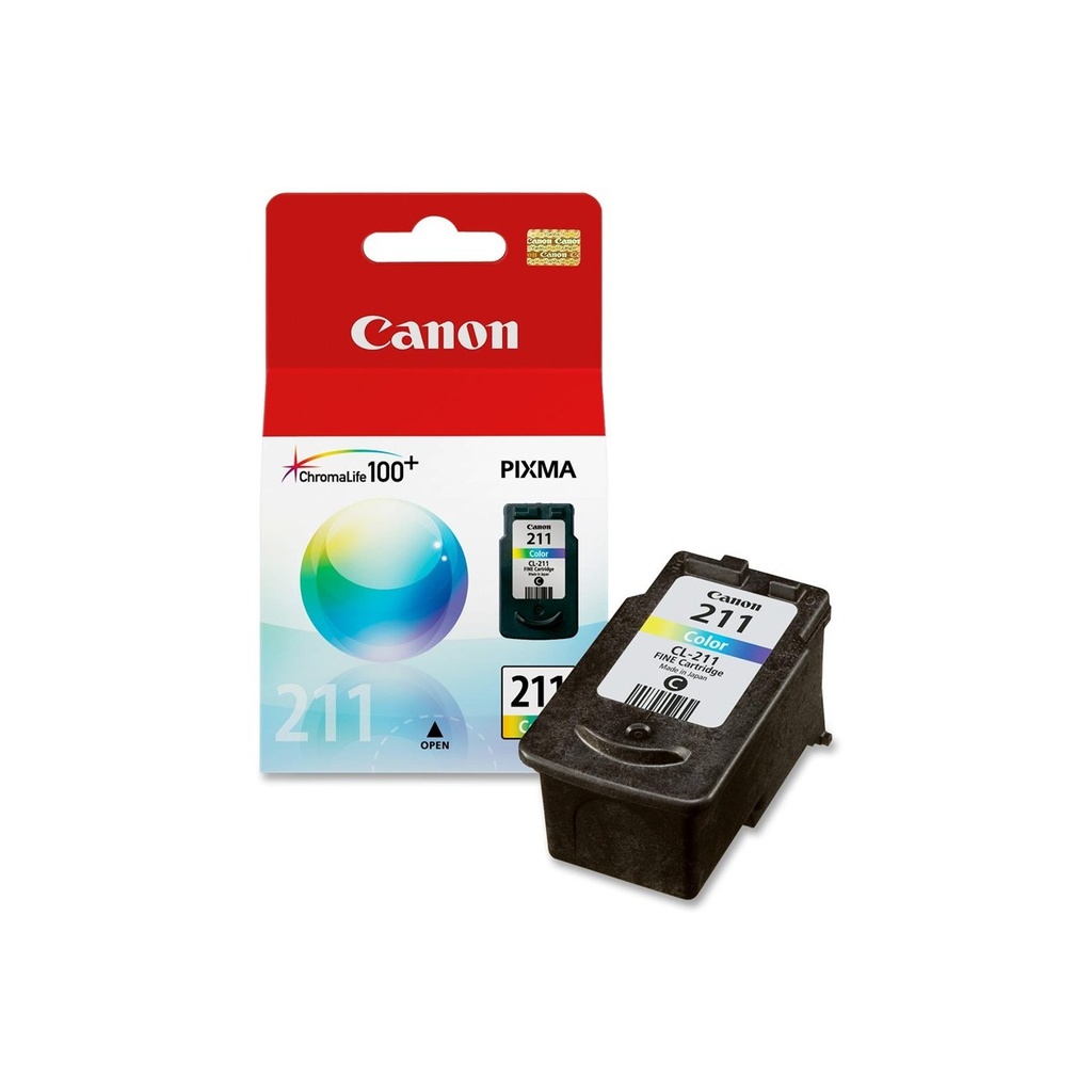 [2976B017AA] TINTA CANON 211 COLOR MP240/MP250/MP480/MP490/MX320/MX330 255 PAG CL211