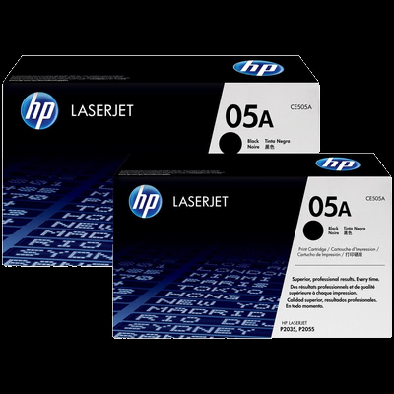 TONER HPINC 05AD DUAL NEGRO LASERJET 2035/2055DNX 2300X2 PAG CE505D