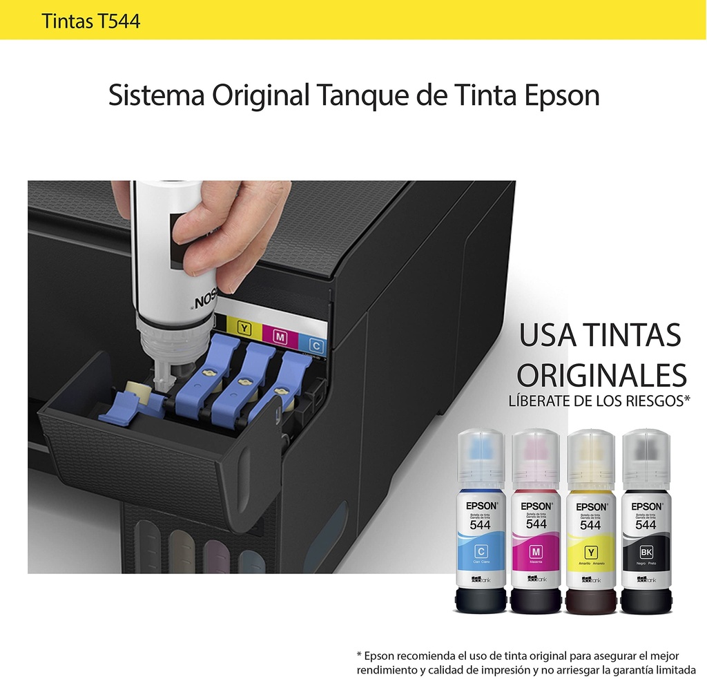 [T544120-AL] BOTELLA EPSON T544 NEGRA L3110/L3150/L5190 4500 PAGS T544120-AL