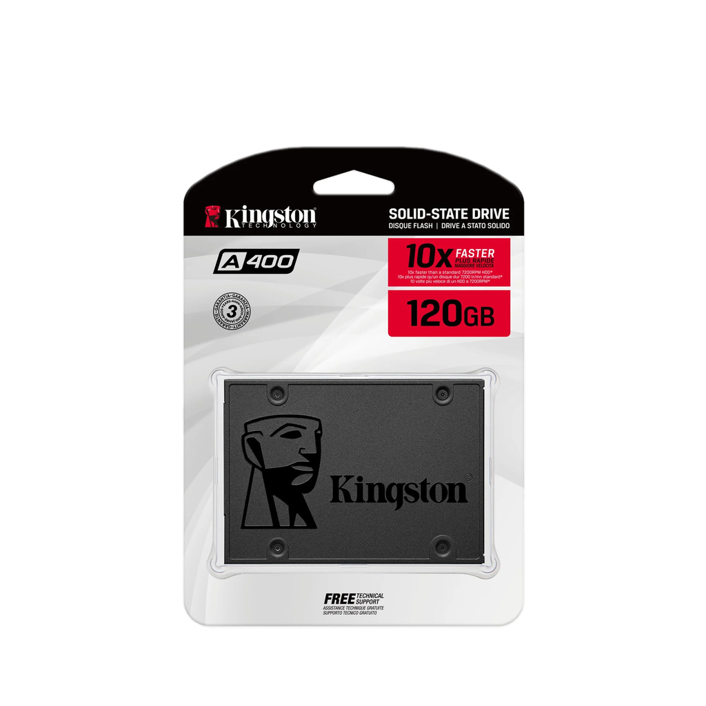 [S21-KINSSDINTSA400S37/240G] DISCO SSD KINGSTON 2.5 SATA A400 240GB TLC NAND STANDALONE DRIVE READ 500MB/S AND WRITE 350MB/S