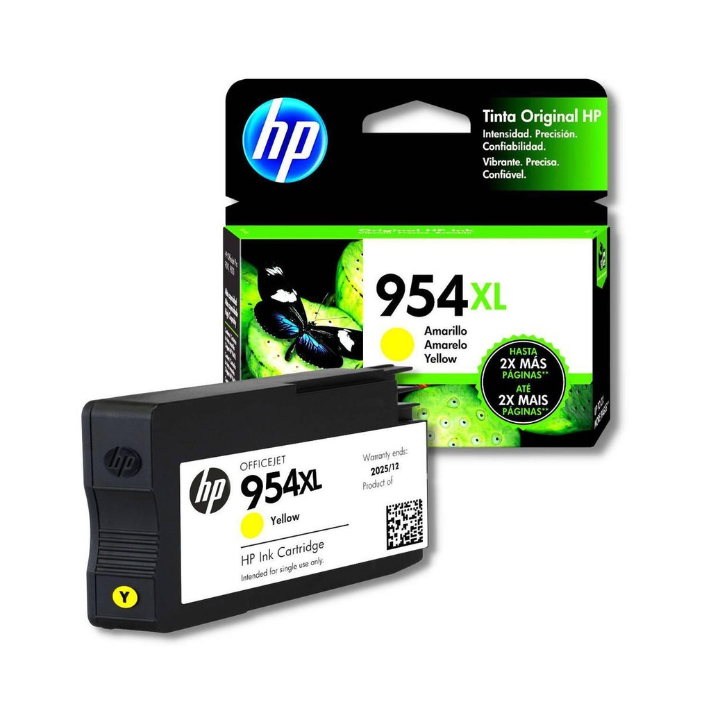 [L0S68AL] TINTA HPINC 954XL AMARILLO 7740/8210/8710 1600 PAG L0S68AL
