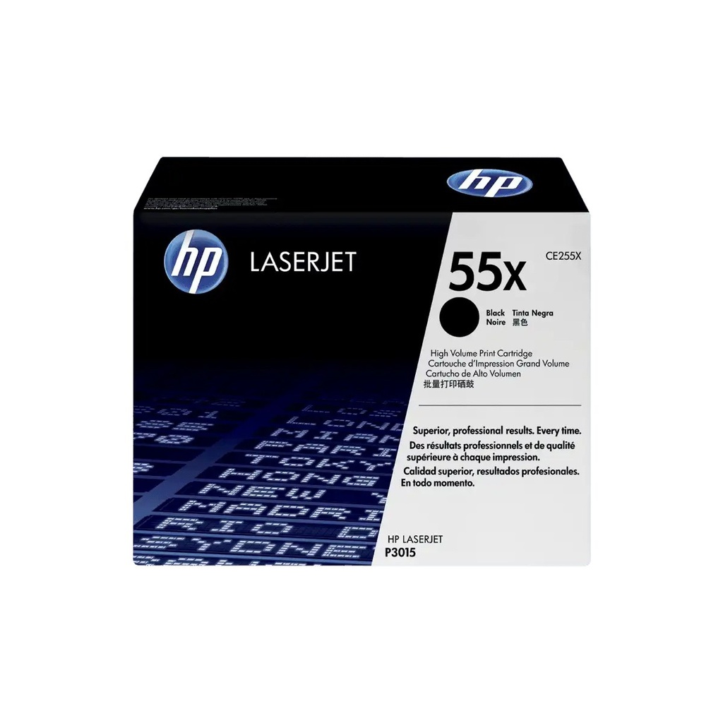 [CE255X] TONER HPINC 55X NEGRO LASERJET P3015 12500 PAG CE255X