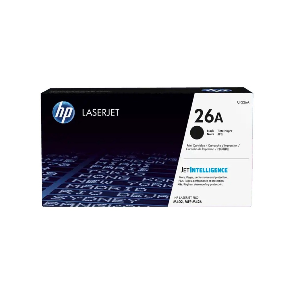 [CF226A] TONER HPINC 26A NEGRO LASERJET M426 3100 PAG CF226A