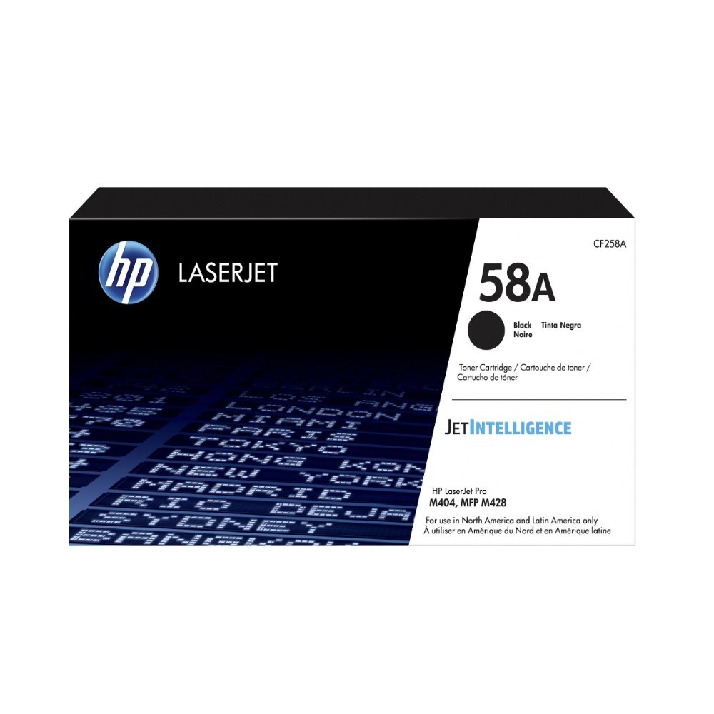 TONER HPINC 58A NEGRO LASERJET M404/428 3000 PAGS CF258A