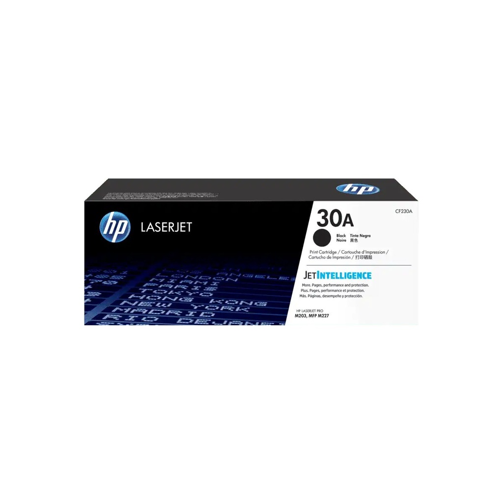 [CF230A] TONER HPINC 30A NEGRO LASERJET 203/227 1600 PAG CF230A