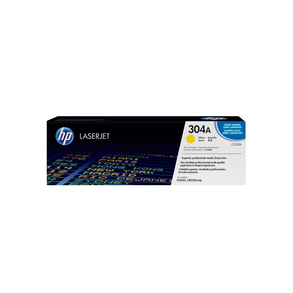 [CC532A] TONER HPINC 304A AMARILLO LASERJET 2025/2320 2800 PAG CC532A