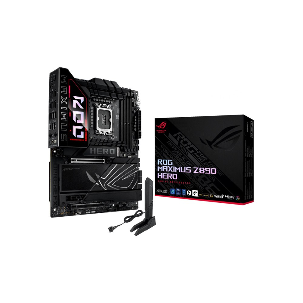 [ROGMAXIMUSZ890HERO] MAINBOARD/ASUS ROG MAXIMUS Z890 HERO LGA1851 DDR5 PCIE GEN 5 WIFI 7