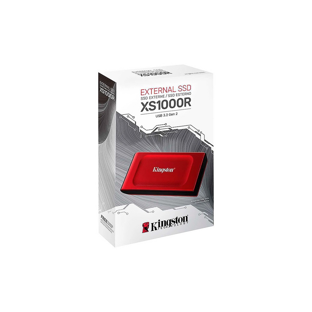 [SXS1000R/1000G] 0G SSD/KINGSTON EXTERNO XS1000 RED 1TB USB 3.2 GEN 2 1050MBX/1000MBS NAND 3D