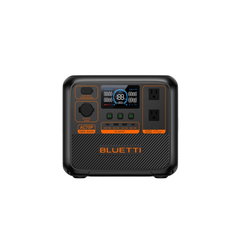[AC70P#] POWERSTATION BLUETTI/AC70P 864WH / BATERIA LITIO LIFEPO4 / 2 TOMAS 120V / USB-A X2 / USB-C