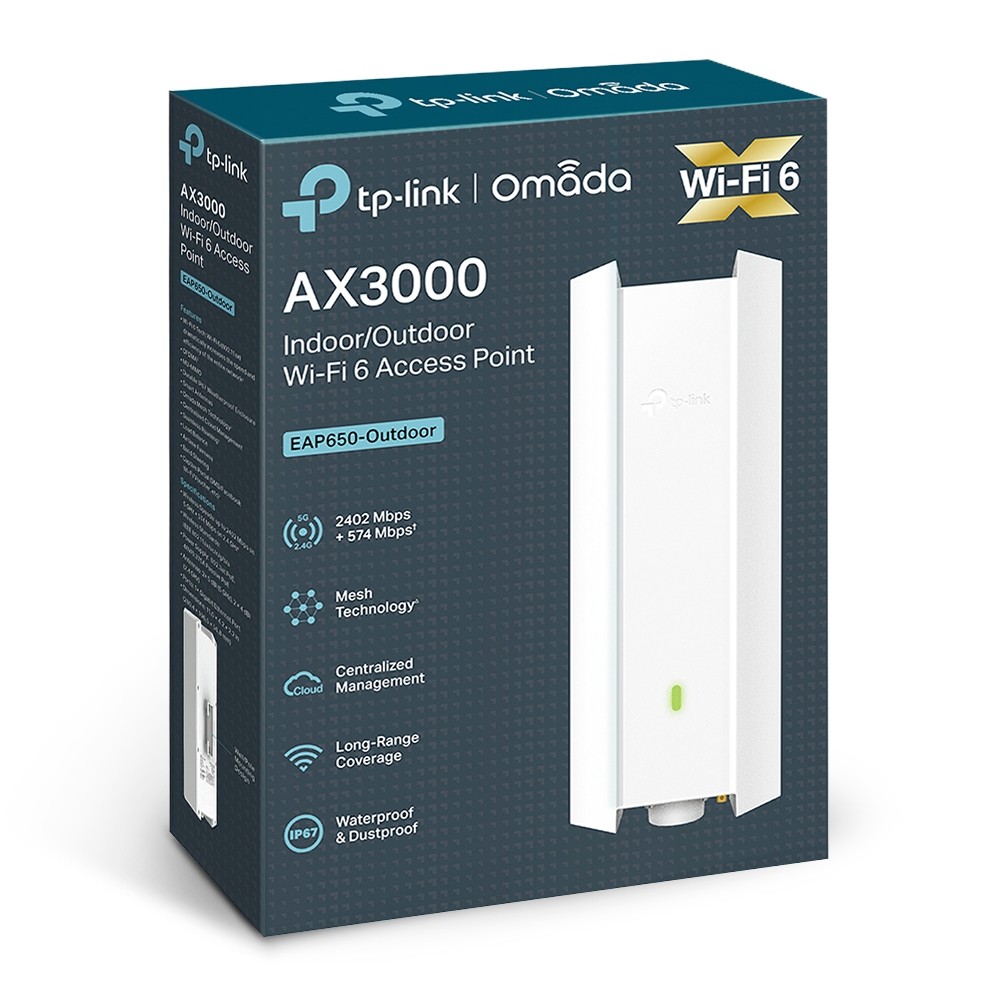 [EAP650-OUTDOOR] ACCESS/POINT/TPLINK EAP650-OUTDOOR AX3000/ WIFI6/ALIMENTACION POE/IP67