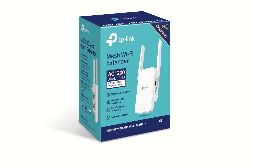 EXTENSOR/DE/RANGO/TPLINK RE315 WIFI AC1200