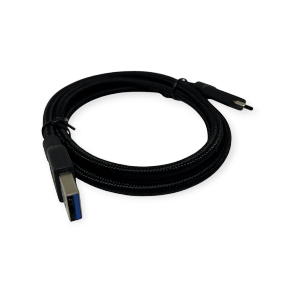 [32590007401] CABLE GENIUS ACC-A2CC TIPO USB A – C / CARGA RAPIDA / NYLON TRENZADO / USB 3.0 A 4.8GBPS / 1.5M