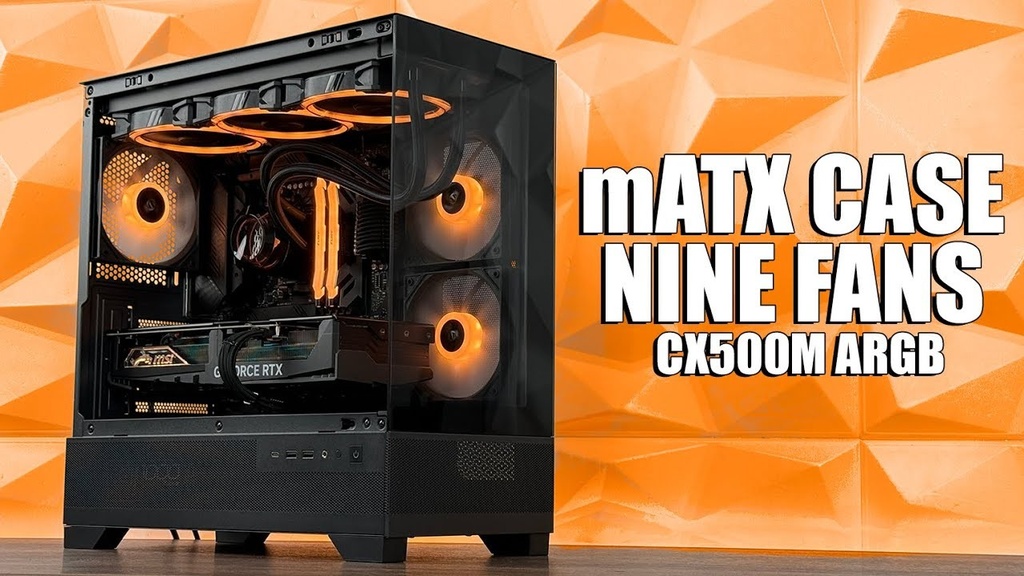 [CX500MARGBBLACK] CASE ANTEC/CX500M BLACK ARGB MINI TOWER MICRO-ATX 2X120MM ARGB REVERSE FANS 1X120MM ARGB REAR