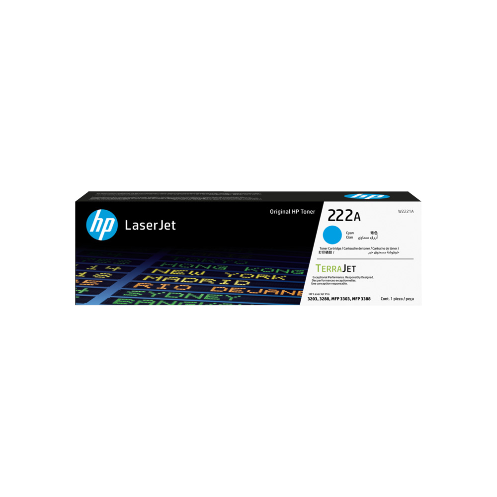 [W2221A] CONSUMIBLE HPINC/TONER 222A CYAN LASERJET 3201/3202/3303 1200 PAG W2221A