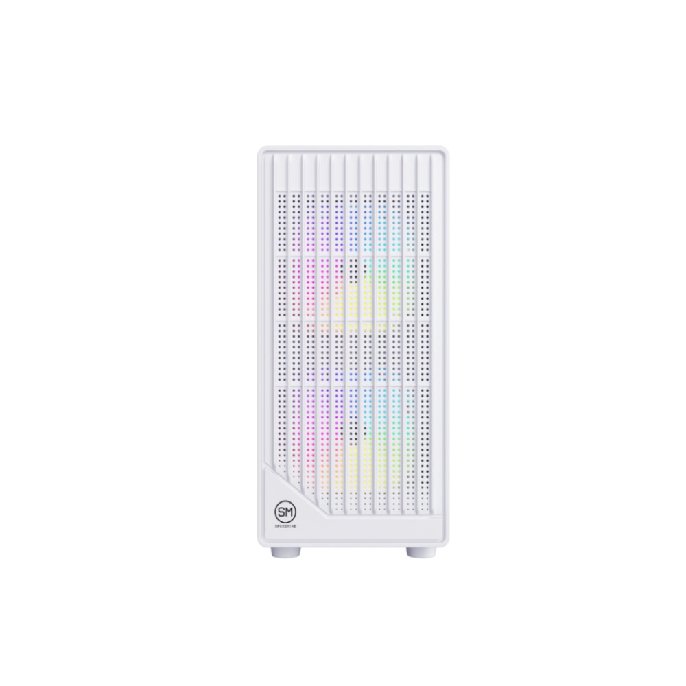 [SMGSM] CASE SPEEDMIND/MIDTOWER GAMER 3X120 MM FAN VIDRIO TEMPLADO BLANCO