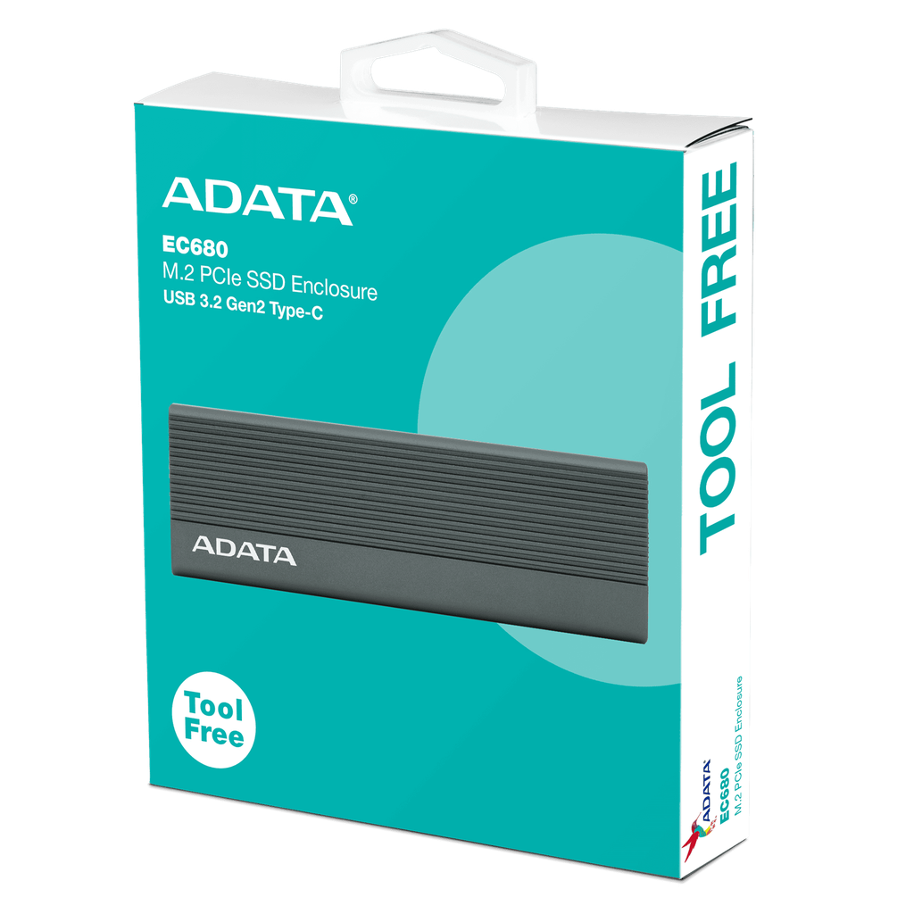 [EC680-CCGY] SSD/ADATA COMPARTIMIENTO DE SSD EC680 M.2 PCIE USB 3.2 GEN2 TIPO-C