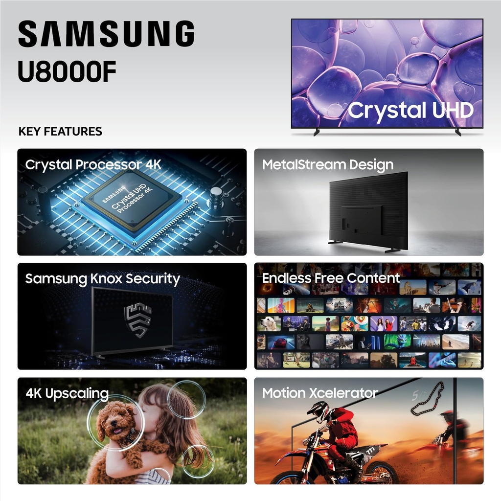 [UN70U8000FPXPA] TELEVISORES SAMSUNG UN70U8000FPXPA 70 PULG SMART TV LED 4K UHD/HDMI/USB/BLUETOOTH/WIFI